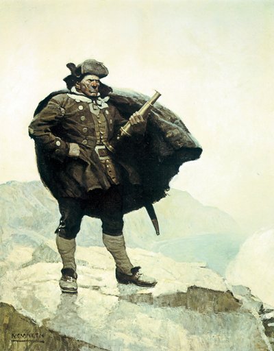 Billy Bones, Illustration from the Novel Treasure Island, by Robert Louis Stevenson, 1883 by Newell Convers Wyeth